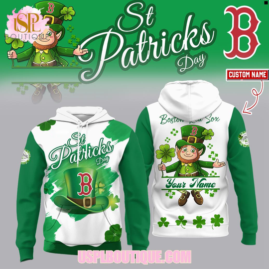 St.Patrick’s Day Boston Red Sox 2026 Custom Hoodie