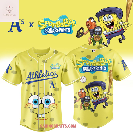 Oakland Athletics SpongeBob SquarePants 2026 Night Game Baseball Jersey