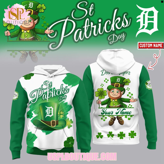St.Patrick’s Day Detroit Tigers 2026 Custom Hoodie