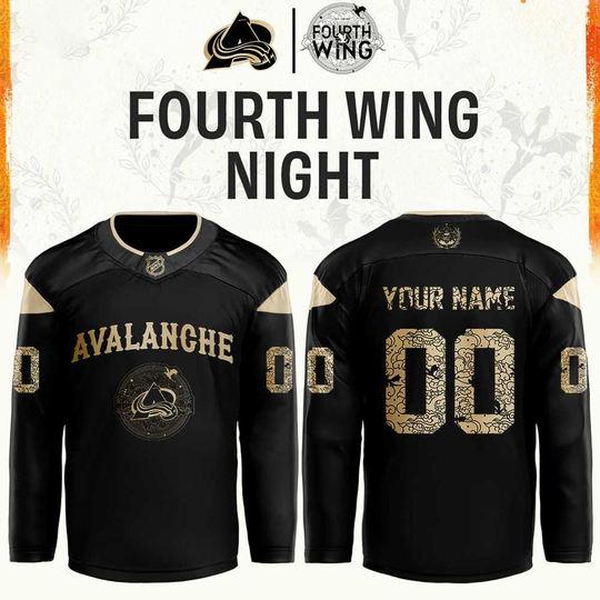 Discover Colorado Avalanche x Fourth Wings Night 2026 Personalized Hockey Jersey