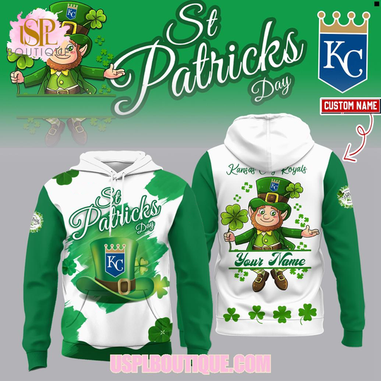St.Patrick’s Day Kansas City Royals 2026 Custom Hoodie