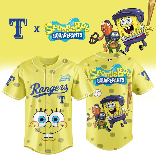 Discover Texas Rangers x SpongeBob SquarePants 2026 Special Edition MLB Jersey