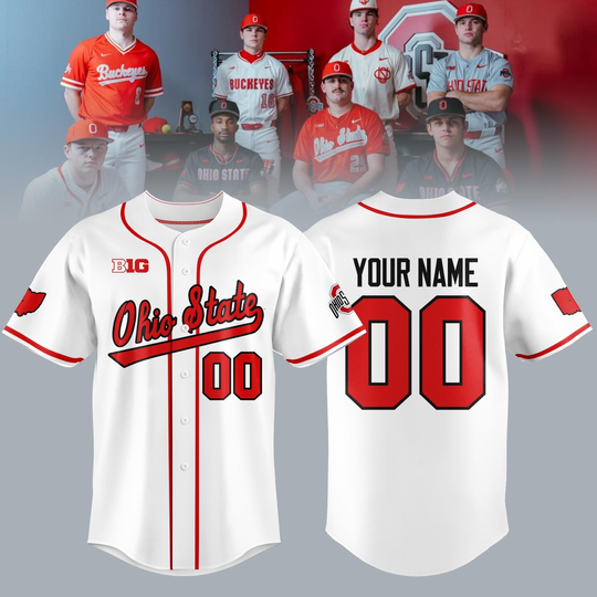 Discover OSU Baseball 2026 Custom Limited Jersey White Edition