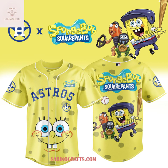 Houston Astros SpongeBob SquarePants 2026 Night Game Baseball Jersey