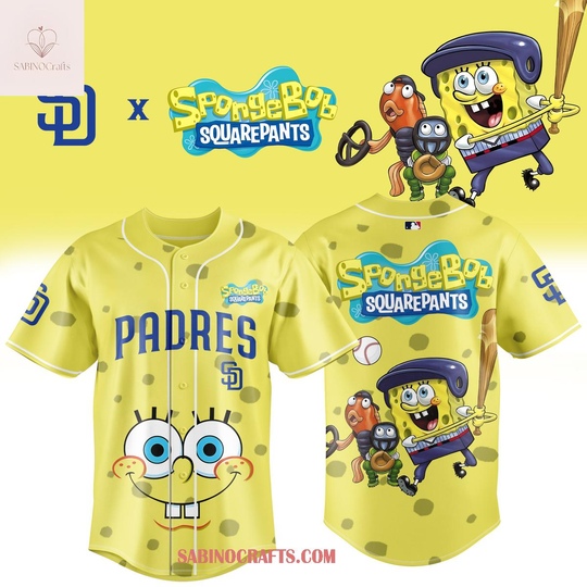 San Diego Padres SpongeBob SquarePants 2026 Night Game Baseball Jersey