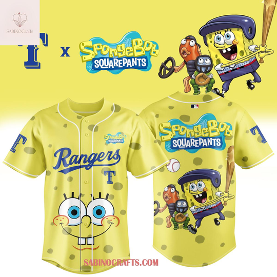Texas Rangers SpongeBob SquarePants 2026 Night Game Baseball Jersey