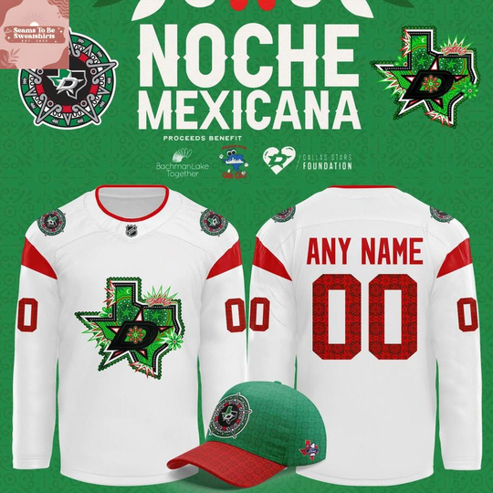 Dallas Stars Noche Mexicana 2026 Personalized Hockey Jersey