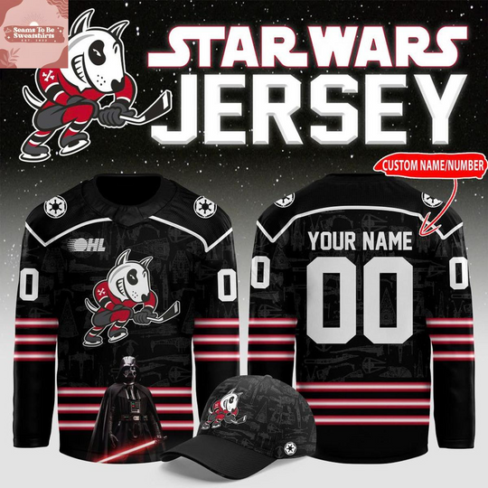 Discover Niagara IceDogs x Star Wars Night 2026 Personalized Hockey Jersey