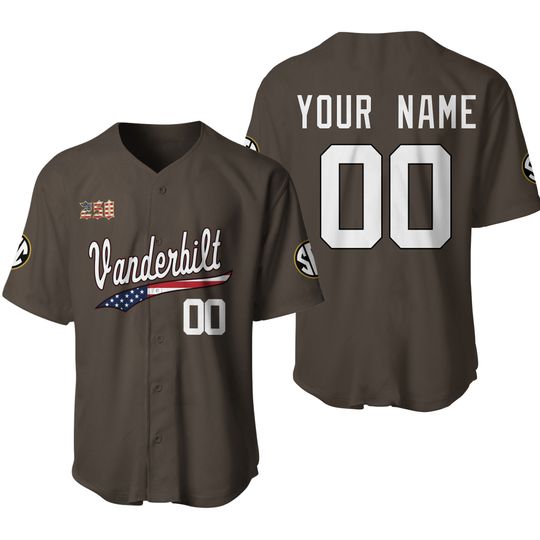 Personalized 2026 Vanderbilt Commodores Salute To Service USA Military Baseball Jersey
