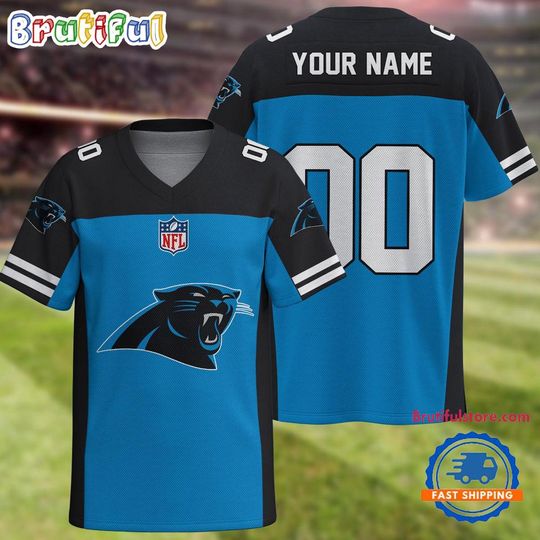 Personalized Carolina Panthers Team Football Jersey