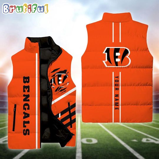 Personalized Cincinnati Bengals Football Sleeveless Jackets
