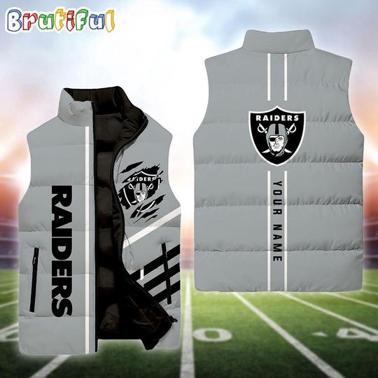 Personalized Las Vegas Raider Football Sleeveless Jackets