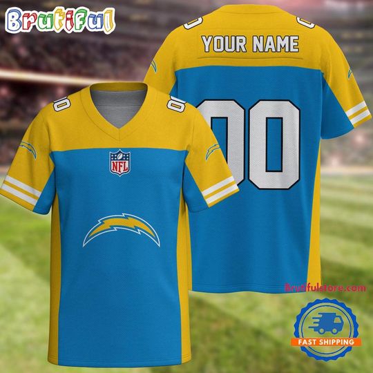 Discover Personalized Los Angeles Chargers Team Football Jersey