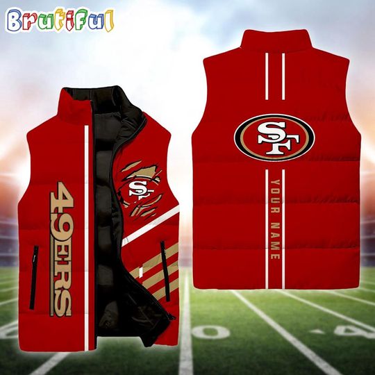 Discover Personalized San Francisco 49ers Football Sleeveless Jackets