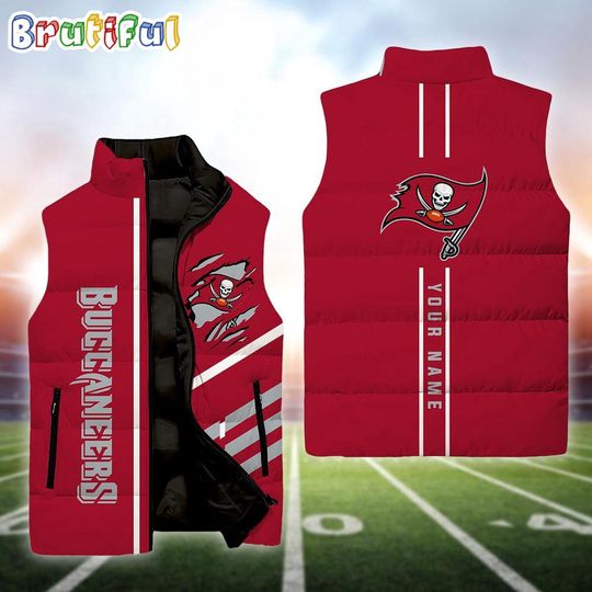 Personalized Tampa Bay Buccaneers Football Sleeveless Jackets