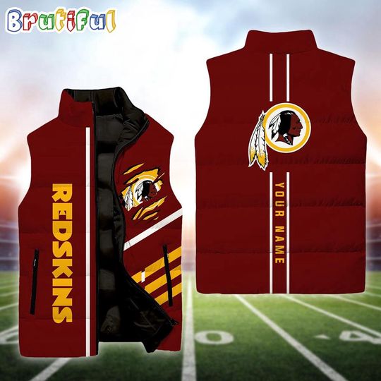 Discover Personalized Washington Redskin Football Sleeveless Jackets