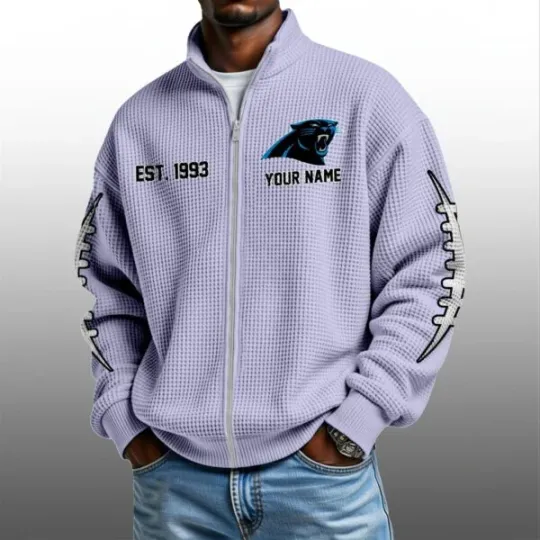 Panthers EST 1993 Zip Waffle Sweatshirt