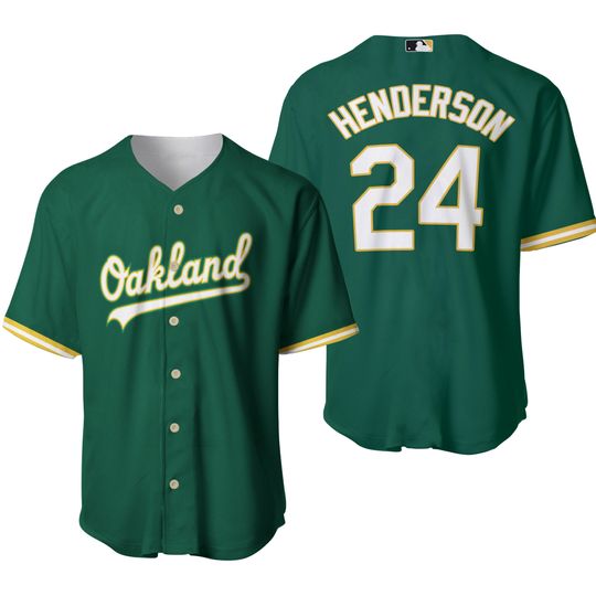 Rickey Henderson 24 Baseball Jersey Shirt All Size Gift For Fan