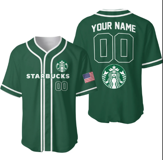 Custom Starbucks Limited Edition Baseball Jersey