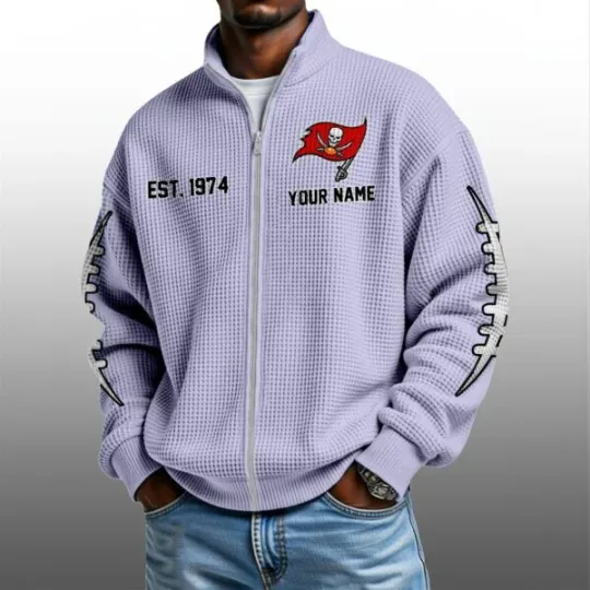 Buccaneers EST 1974 Zip Waffle Sweatshirt