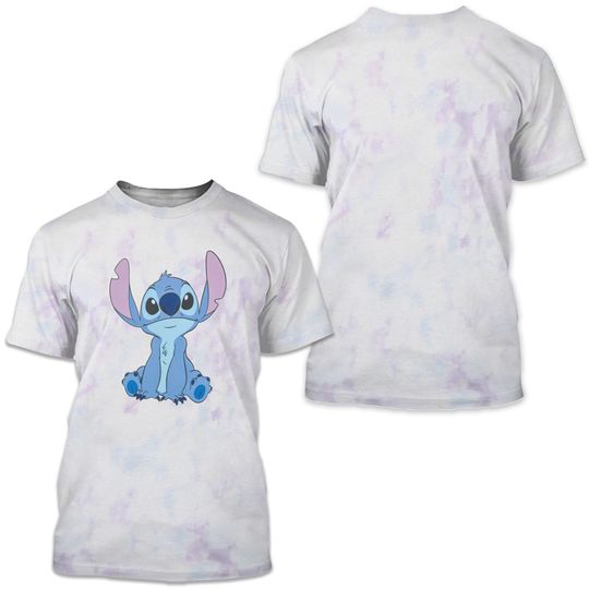 Women's Plus Size Disney Stitch Tie Dye T-Shirt