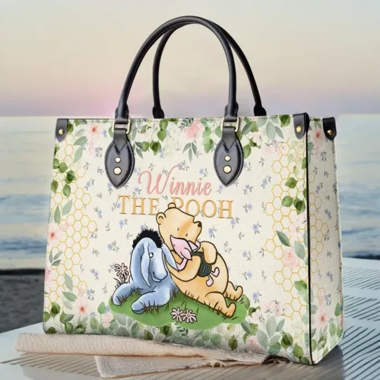 Discover Winnie The Pooh Bear Leather Handbag, Winnie The Pooh Lovers Gift