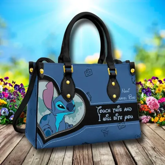 Discover Custom Stitch Leather Bag, Stitch Movie Bag, Cartoon Leather Crossbody Bag
