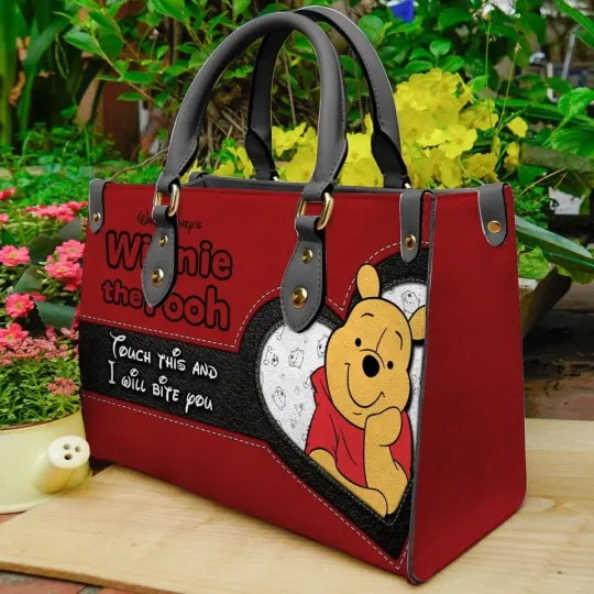Discover Winnie Pooh Leather Handbag, Winnie Pooh Bag, Shoulder Bag, Gift For Her