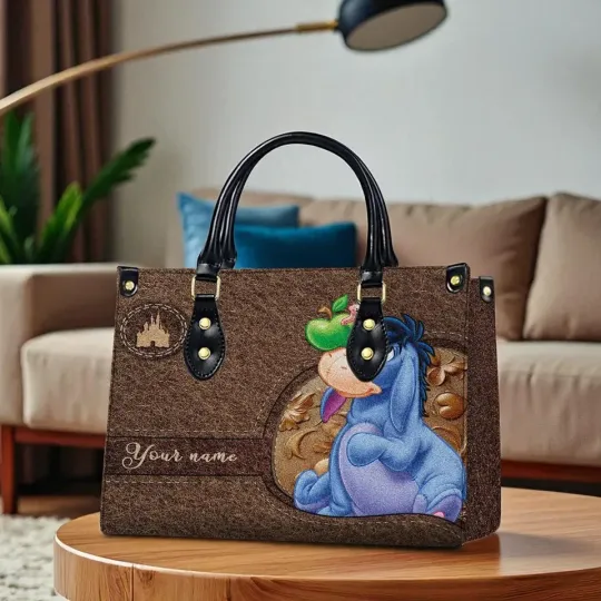 Discover Eeyore Winnie the Pooh Leather Handbag, Women's Leather Bag Gift
