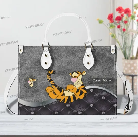 Discover Lovely Tigger Winnie The Pooh Leather Handbag, Gift For Her