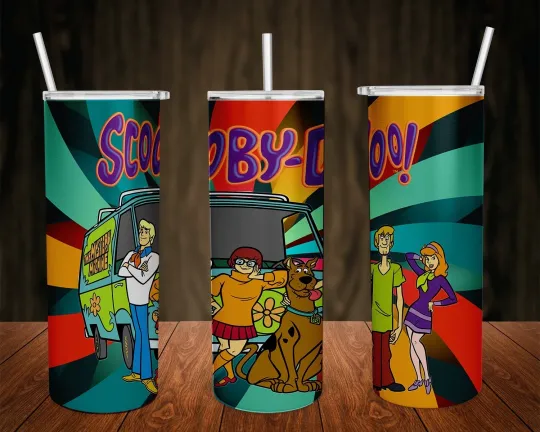 Scooby Doo 2 20oz Tumbler with Lid and Straw