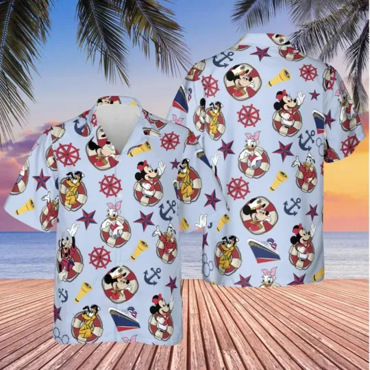 Discover Disney Cruise Squad Hawaiian Shirt, Mickey And Friends Cruise Cute Unisex Style