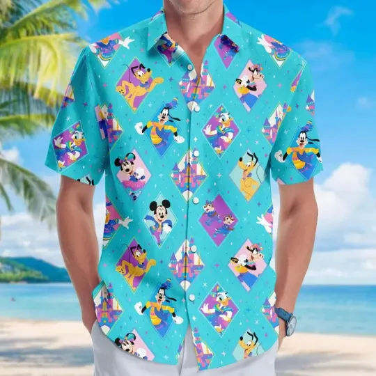 Discover Disney Mickey And Friends Vacation Hawaiian Shirt