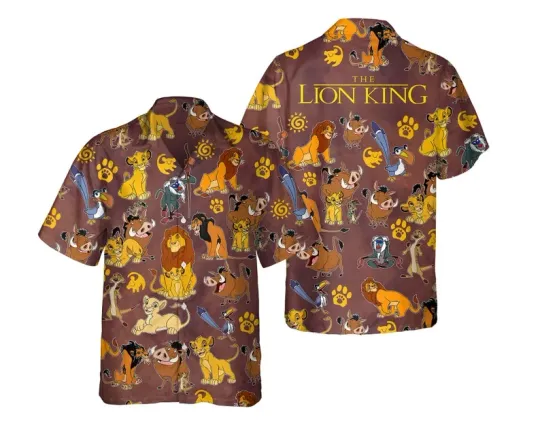 Discover Disney The Lion King Group Characters Hawaiian Shirt