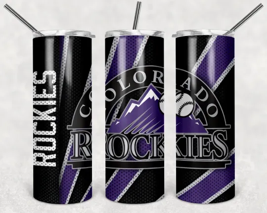 Discover Colorado Rockies 20oz Tumbler with Lid and Straw