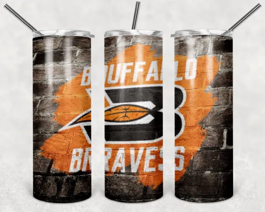 Discover Buffalo Braves 20 oz Tumbler with Lid and Straw