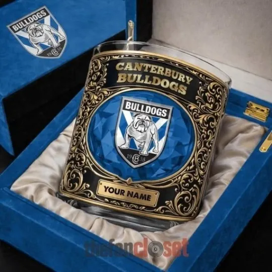 Discover Canberra Raiders New Luxury Personalized Whiskey Glass