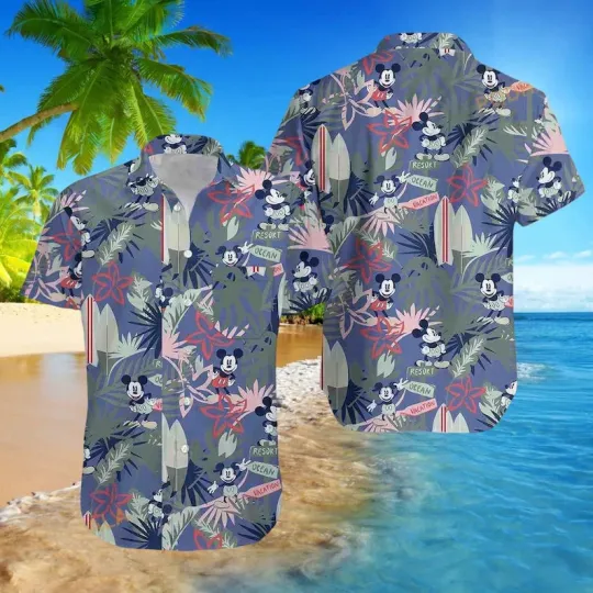 Discover Mickey Mouse Aloha Summer Hawaiian Shirt, Disney Mickey Cute Unisex Style