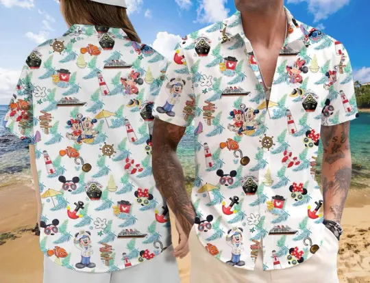 Discover Mickey And Minnie Cruise Hawaiian Shirt, Disney Cruise Aloha Top Unisex Style
