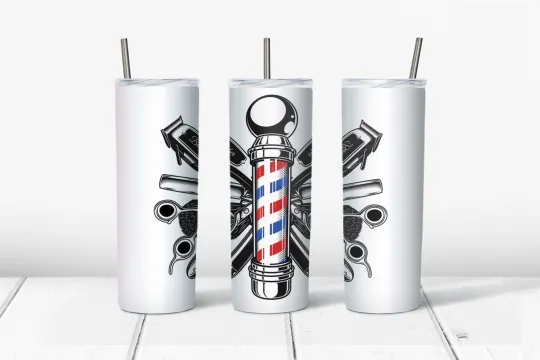 Discover Barber 20oz Tumbler with Lid and Straw