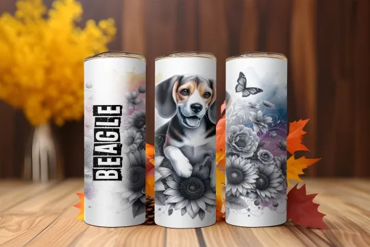 Discover Beagle 20oz Tumbler with Lid and Straw