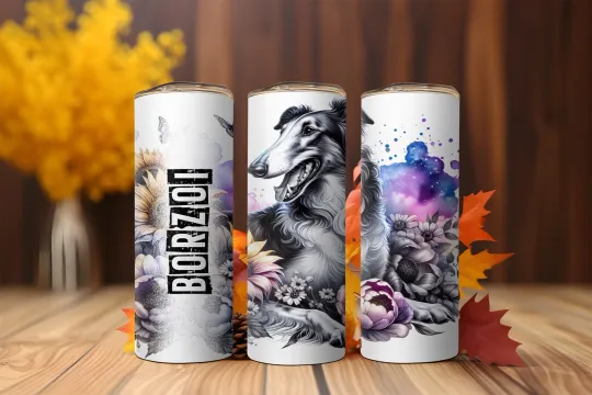 Discover Borzoi 20oz Tumbler with Lid and Straw