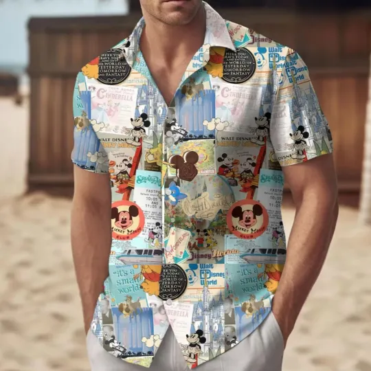 Discover Disney Mickey And Friends Hawaiian Shirt, Disney World Hawaii Shirt Unisex Hot
