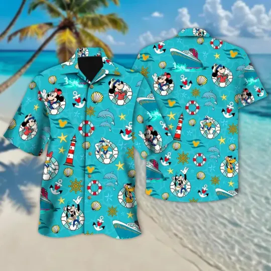 Discover Disney Mickey And Friends Cruise Hawaiian Shirt, Disney Cruise Trip