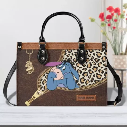 Discover Personalized Disney Eeyore Leather Handbag, Disney Handbag