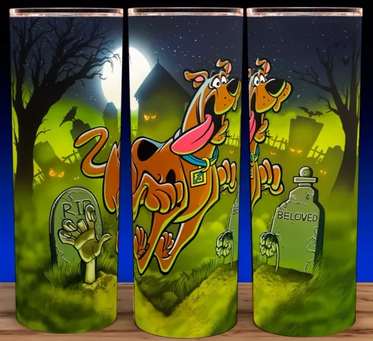 Scooby Doo Haunted Graveyard 20oz Tumbler with Lid and Straw