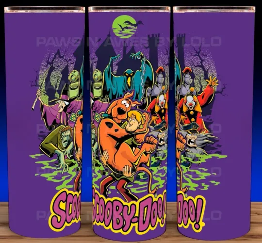 Scooby Doo and Shaggy Halloween Tumbler 20oz with Lid and Straw