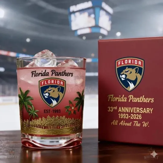 Discover [No box]   Panthers 33rd Anniversary Whiskey Glass