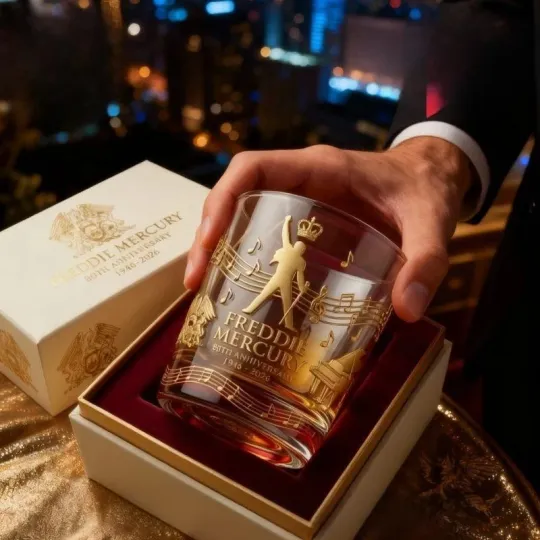 Discover [No box] Freddie Mercury 80th Anniversary Commemorative Whiskey Glass