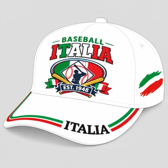 Discover Men's Italy Baseball 2026 World Baseball Classic Cap - Print Hat, One Size